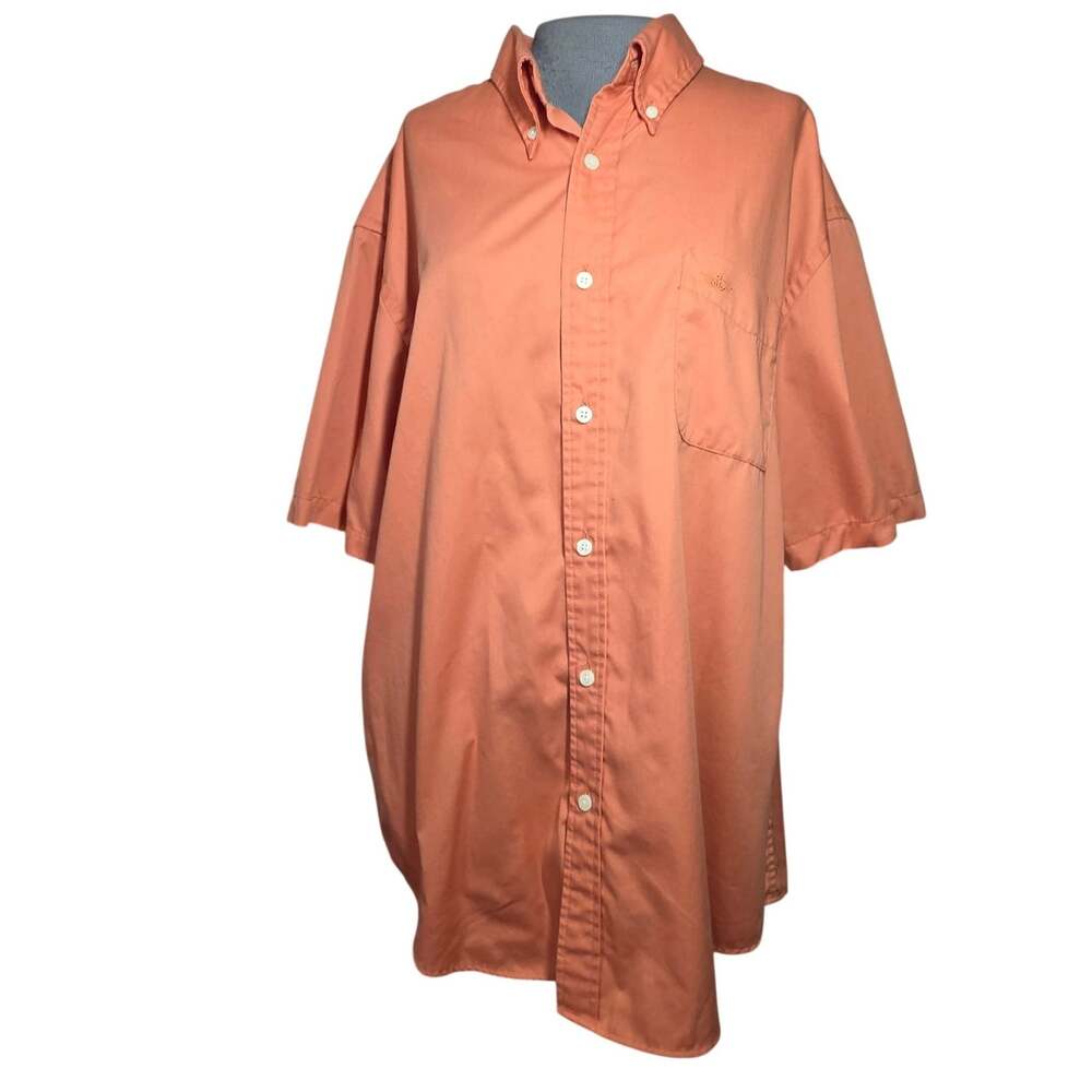 Orange Short Sleeve Cotton Stain Defender Top Size XL